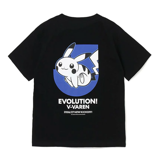 Pikachu T-Shirt Black V-Varen Nagasaki x Pokemon J.League | J.League Online Store