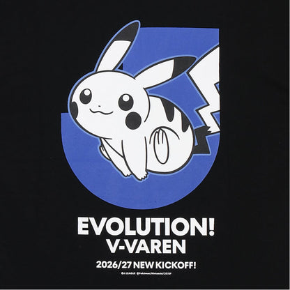 Pikachu T-Shirt Black V-Varen Nagasaki x Pokemon J.League | J.League Online Store