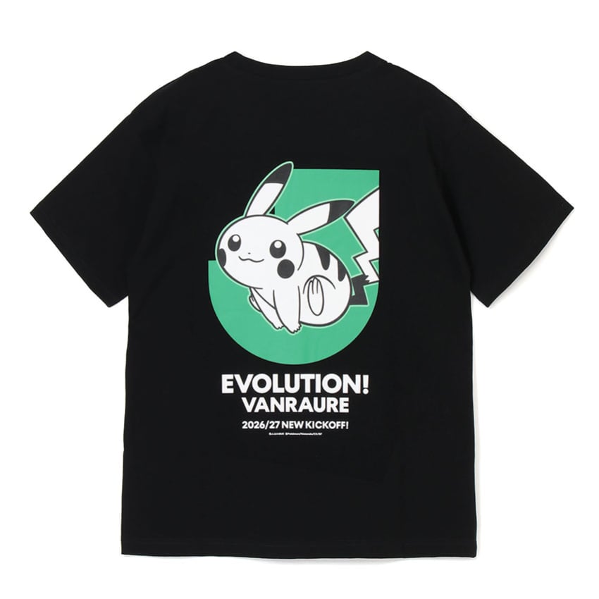 Pikachu T-Shirt Black Vanraure Hachinohe x Pokemon J.League | J.League Online Store