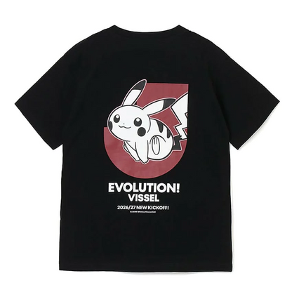 Pikachu T-Shirt Black Vissel Kobe x Pokemon J.League | J.League Online Store
