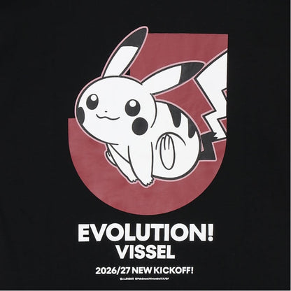 Pikachu T-Shirt Black Vissel Kobe x Pokemon J.League | J.League Online Store