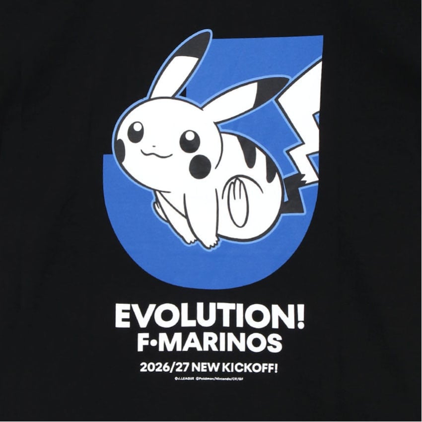 Pikachu T-Shirt Black Yokohama F. Marinos x Pokemon J.League | J.League Online Store