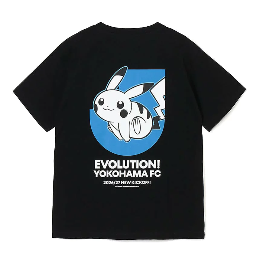 Pikachu T-Shirt Black Yokohama FC x Pokemon J.League | J.League Online Store
