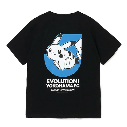 Pikachu T-Shirt Black Yokohama FC x Pokemon J.League | J.League Online Store