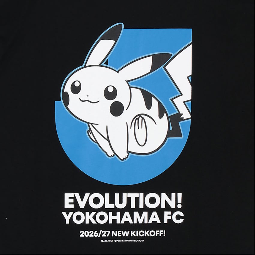 Pikachu T-Shirt Black Yokohama FC x Pokemon J.League | J.League Online Store