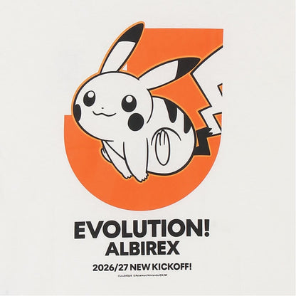 Pikachu T-Shirt White Albirex Niigata x Pokemon J.League | J.League Online Store