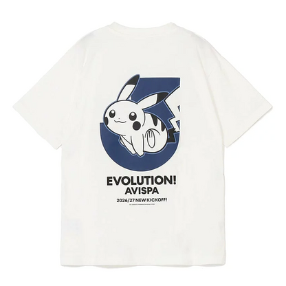 Pikachu T-Shirt White Avispa Fukuoka x Pokemon J.League | J.League Online Store