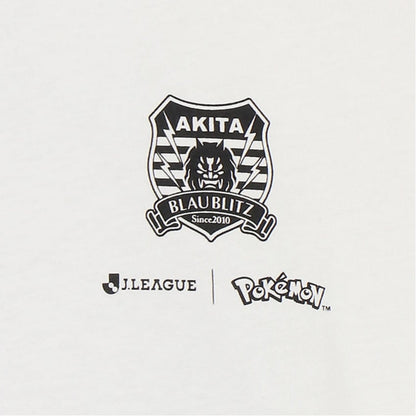 Pikachu T-Shirt White Blaublitz Akita x Pokemon J.League | J.League Online Store