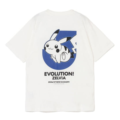 Pikachu T-Shirt White FC Machida Zelvia x Pokemon J.League | J.League Online Store