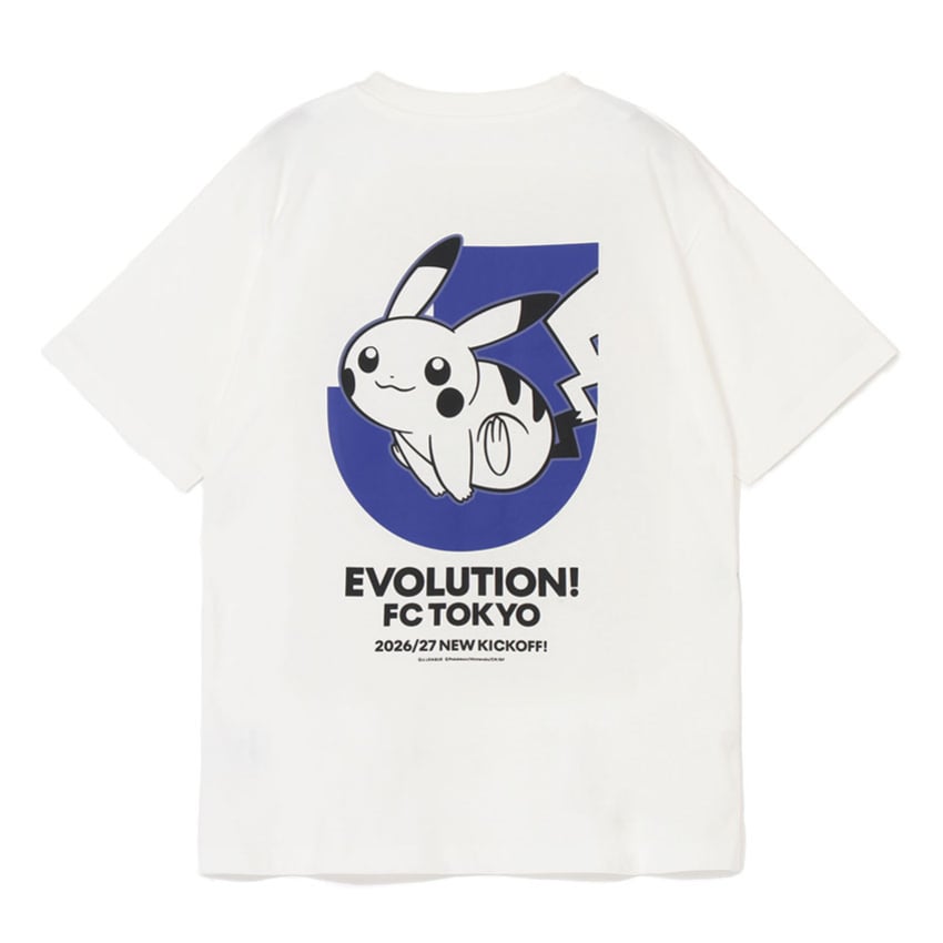 Pikachu T-Shirt White FC Tokyo x Pokemon J.League | J.League Online Store