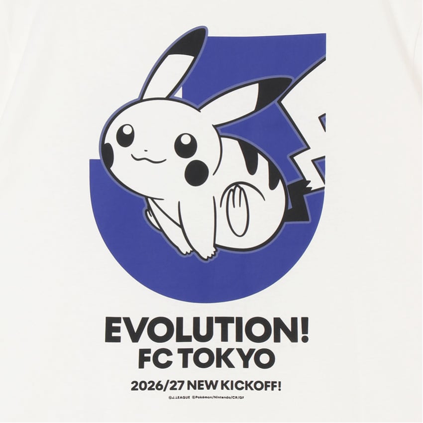 Pikachu T-Shirt White FC Tokyo x Pokemon J.League | J.League Online Store