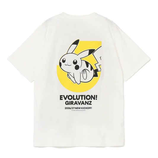 Pikachu T-Shirt White Giravanz Kitakyushu x Pokemon J.League | J.League Online Store