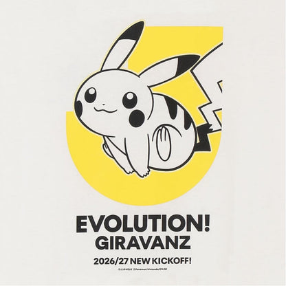 Pikachu T-Shirt White Giravanz Kitakyushu x Pokemon J.League | J.League Online Store