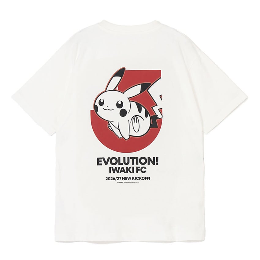 Pikachu T-Shirt White Iwaki FC x Pokemon J.League | J.League Online Store