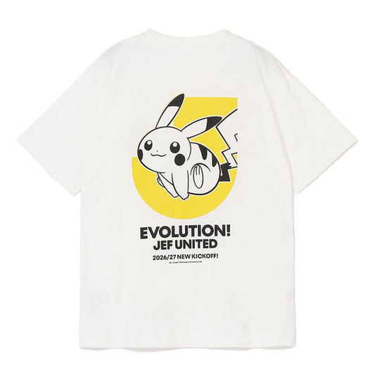 Pikachu T-Shirt White JEF United Chiba x Pokemon J.League | J.League Online Store