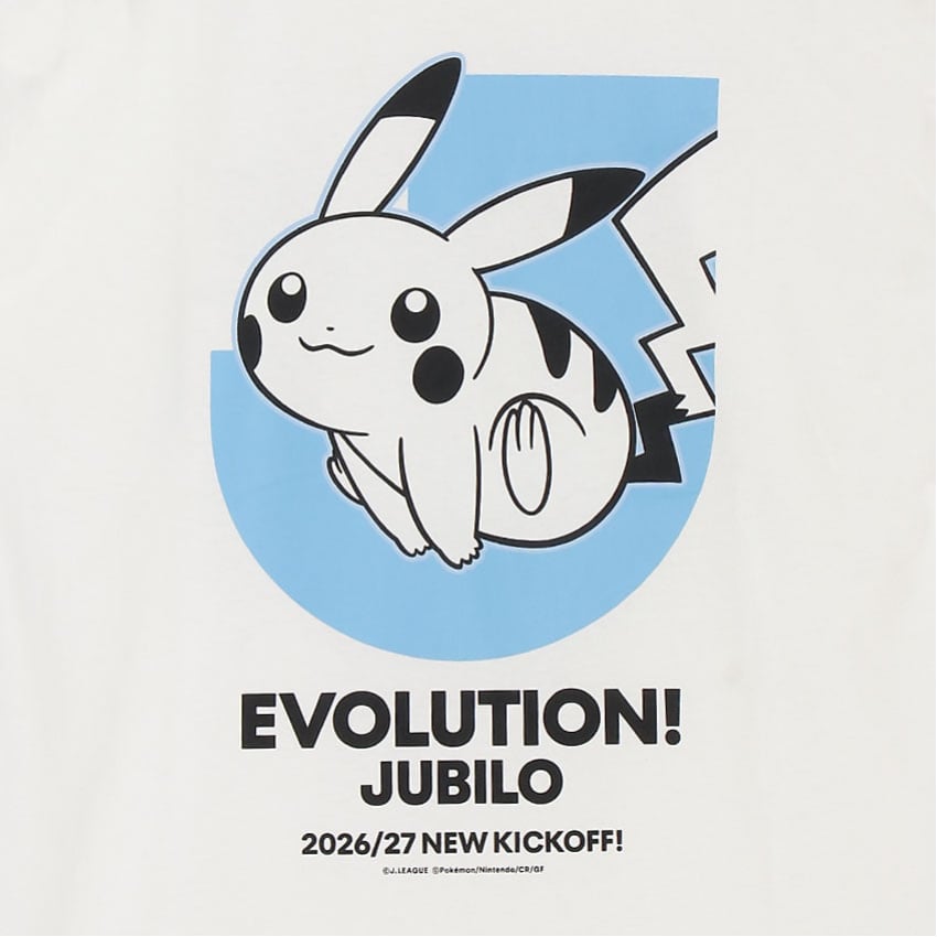 Pikachu T-Shirt White Jubilo Iwata x Pokemon J.League | J.League Online Store