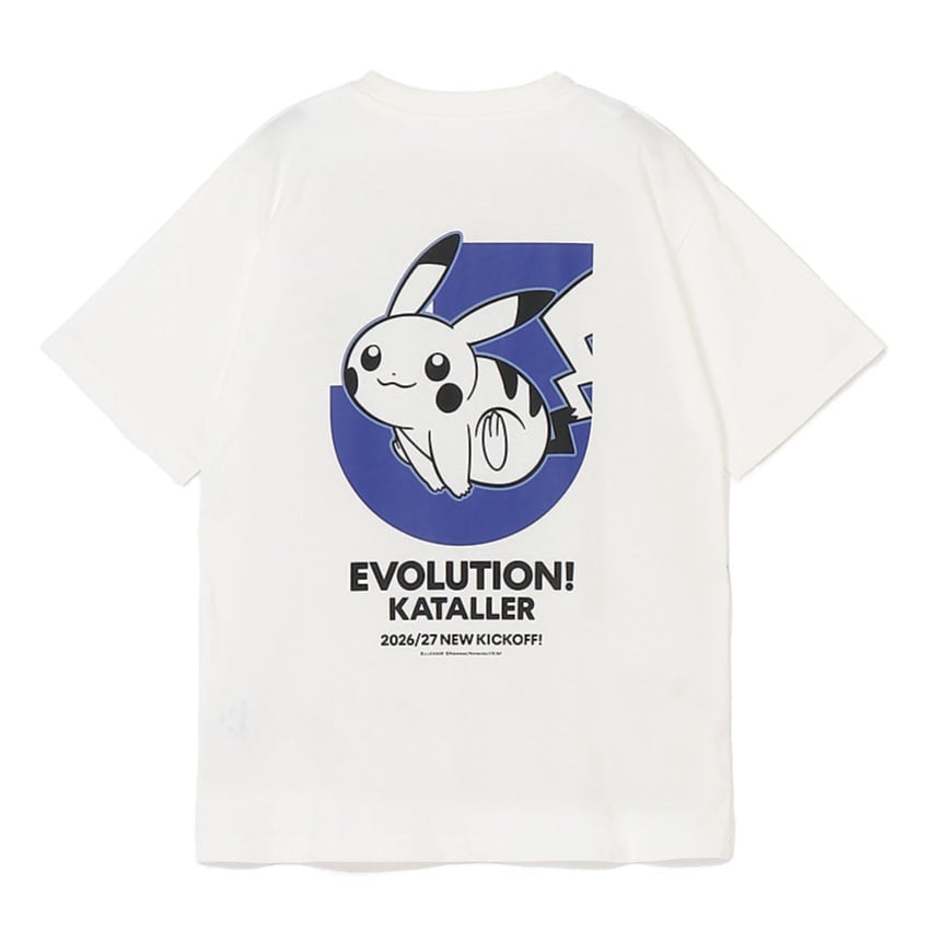Pikachu T-Shirt White Kataller Toyama x Pokemon J.League | J.League Online Store