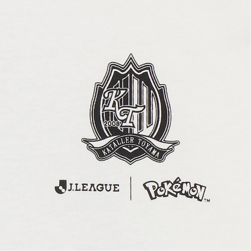 Pikachu T-Shirt White Kataller Toyama x Pokemon J.League | J.League Online Store