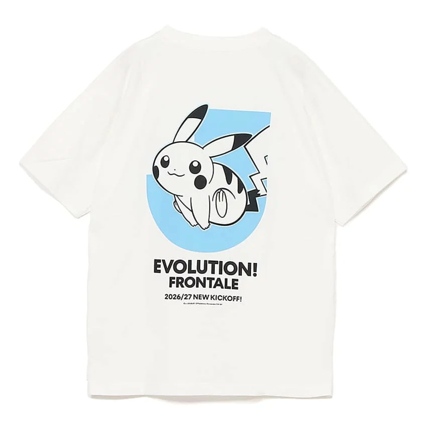 Pikachu T-Shirt White Kawasaki Frontale x Pokemon J.League | J.League Online Store