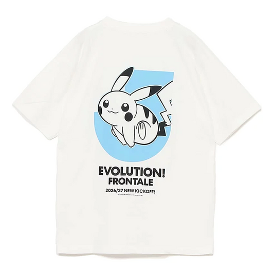 Pikachu T-Shirt White Kawasaki Frontale x Pokemon J.League | J.League Online Store