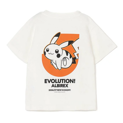 Pikachu T-Shirt White Kids Albirex Niigata x Pokemon J.League | J.League Online Store