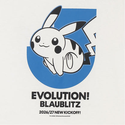 Pikachu T-Shirt White Kids Blaublitz Akita x Pokemon J.League | J.League Online Store