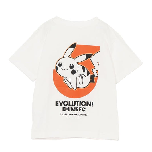 Pikachu T-Shirt White Kids Ehime FC x Pokemon J.League | J.League Online Store