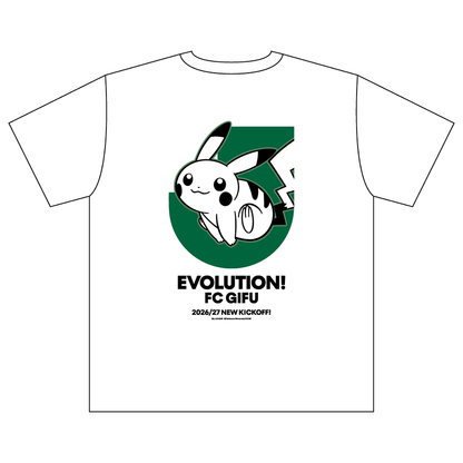 Pikachu T-Shirt White Kids FC Gifu x Pokemon J.League | J.League Online Store