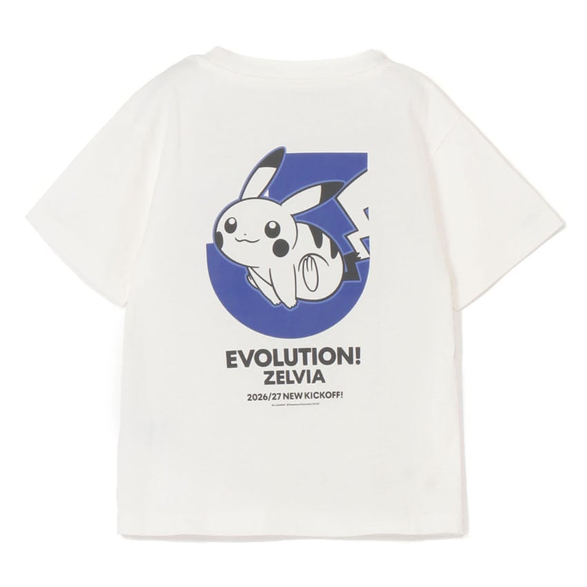 Pikachu T-Shirt White Kids FC Machida Zelvia x Pokemon J.League | J.League Online Store