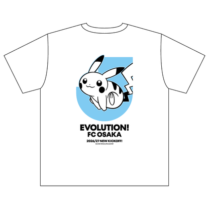Pikachu T-Shirt White Kids FC Osaka x Pokemon J.League | J.League Online Store