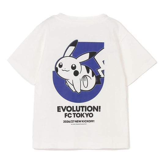 Pikachu T-Shirt White Kids FC Tokyo x Pokemon J.League | J.League Online Store