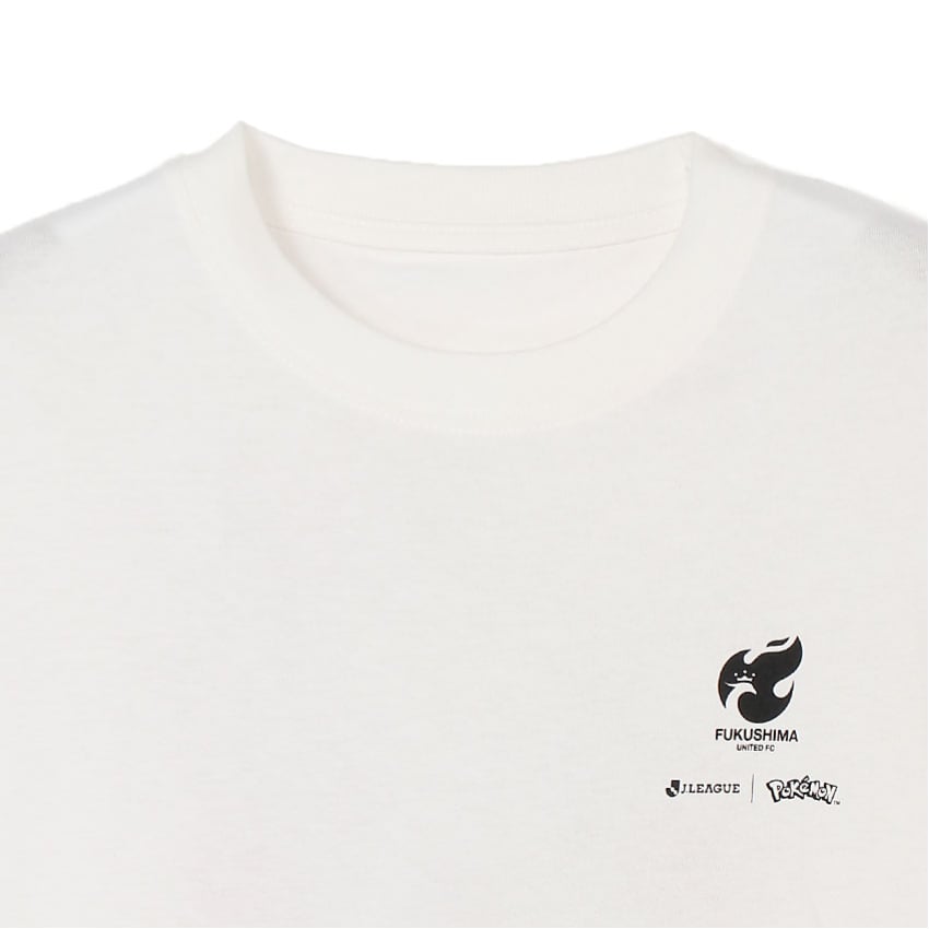 Pikachu T-Shirt White Kids Fukushima United FC x Pokemon J.League | J.League Online Store