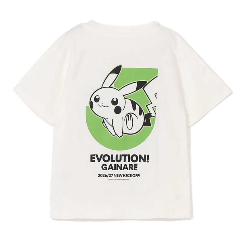 Pikachu T-Shirt White Kids Gainare Tottori x Pokemon J.League | J.League Online Store