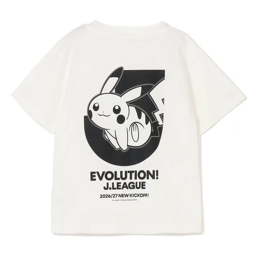 Pikachu T-Shirt White Kids J.League x Pokemon J.League | J.League Online Store