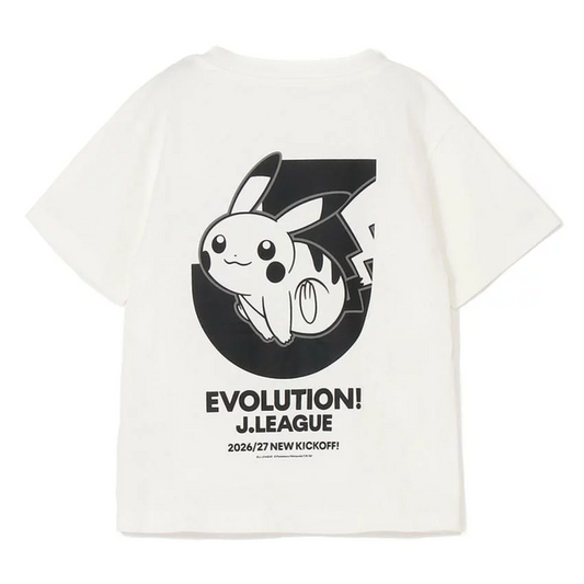 Pikachu T-Shirt White Kids J.League x Pokemon J.League | J.League Online Store