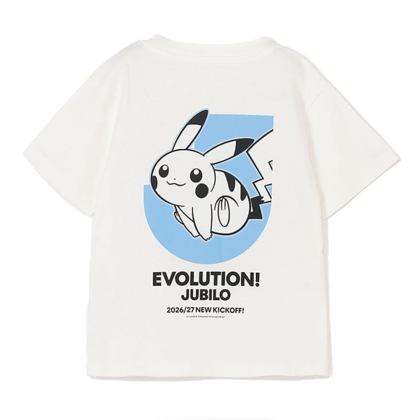 Pikachu T-Shirt White Kids Jubilo Iwata x Pokemon J.League | J.League Online Store