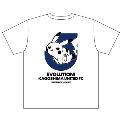 Pikachu T-Shirt White Kids Kagoshima United FC x Pokemon J.League | J.League Online Store