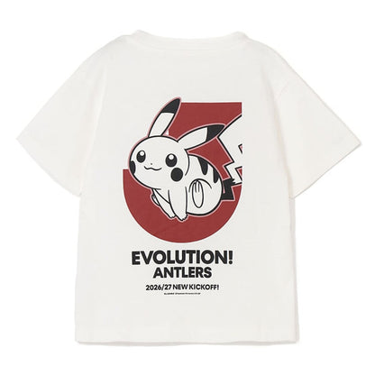 Pikachu T-Shirt White Kids Kashima Antlers x Pokemon J.League | J.League Online Store