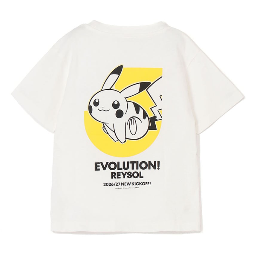 Pikachu T-Shirt White Kids Kashiwa Reysol x Pokemon J.League | J.League Online Store