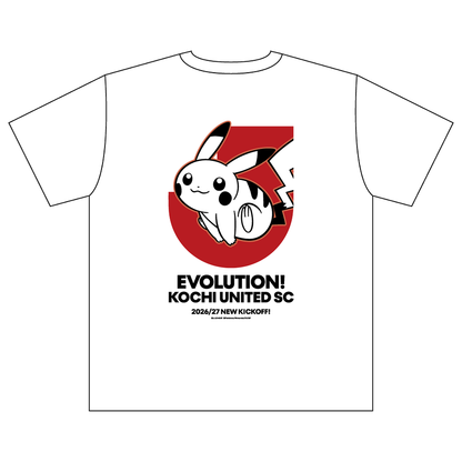 Pikachu T-Shirt White Kids Kochi United SC x Pokemon J.League | J.League Online Store