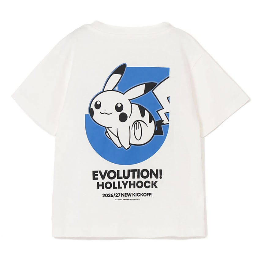 Pikachu T-Shirt White Kids Mito HollyHock x Pokemon J.League | J.League Online Store