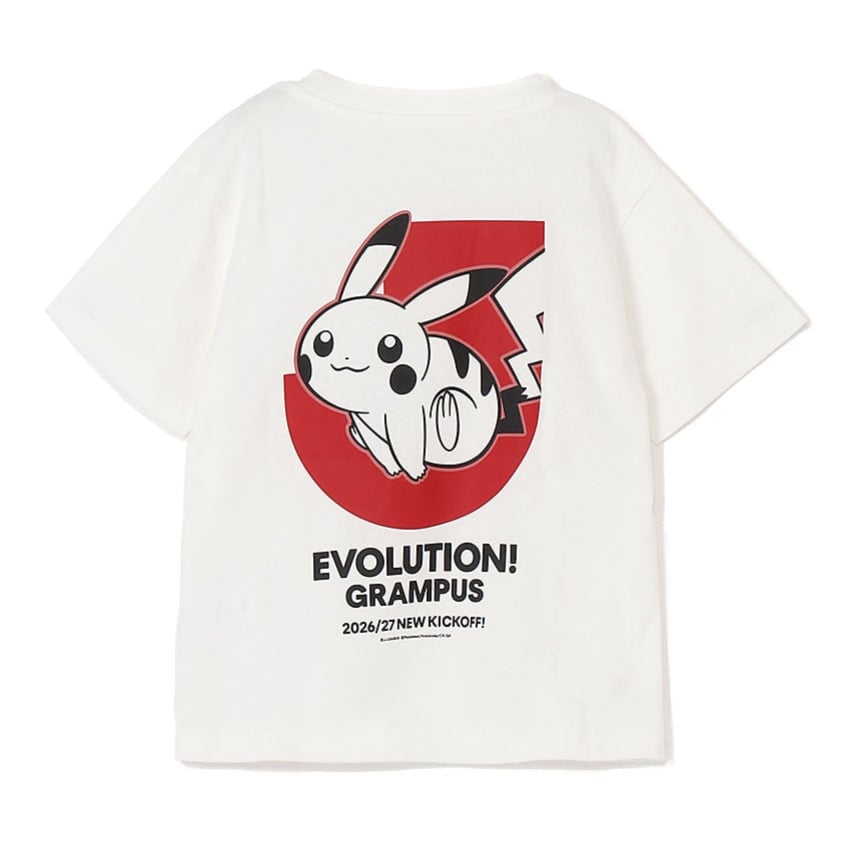 Pikachu T-Shirt White Kids Nagoya Grampus x Pokemon J.League | J.League Online Store