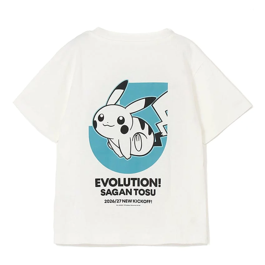 Pikachu T-Shirt White Kids Sagan Tosu x Pokemon J.League | J.League Online Store