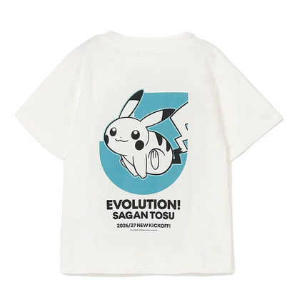 Pikachu T-Shirt White Kids Sagan Tosu x Pokemon J.League | J.League Online Store