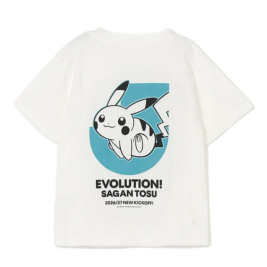 Pikachu T-Shirt White Kids Sagan Tosu x Pokemon J.League | J.League Online Store