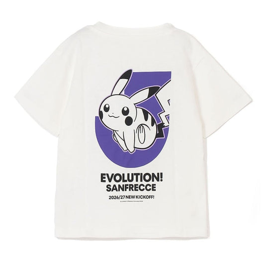 Pikachu T-Shirt White Kids Sanfrecce Hiroshima x Pokemon J.League | J.League Online Store