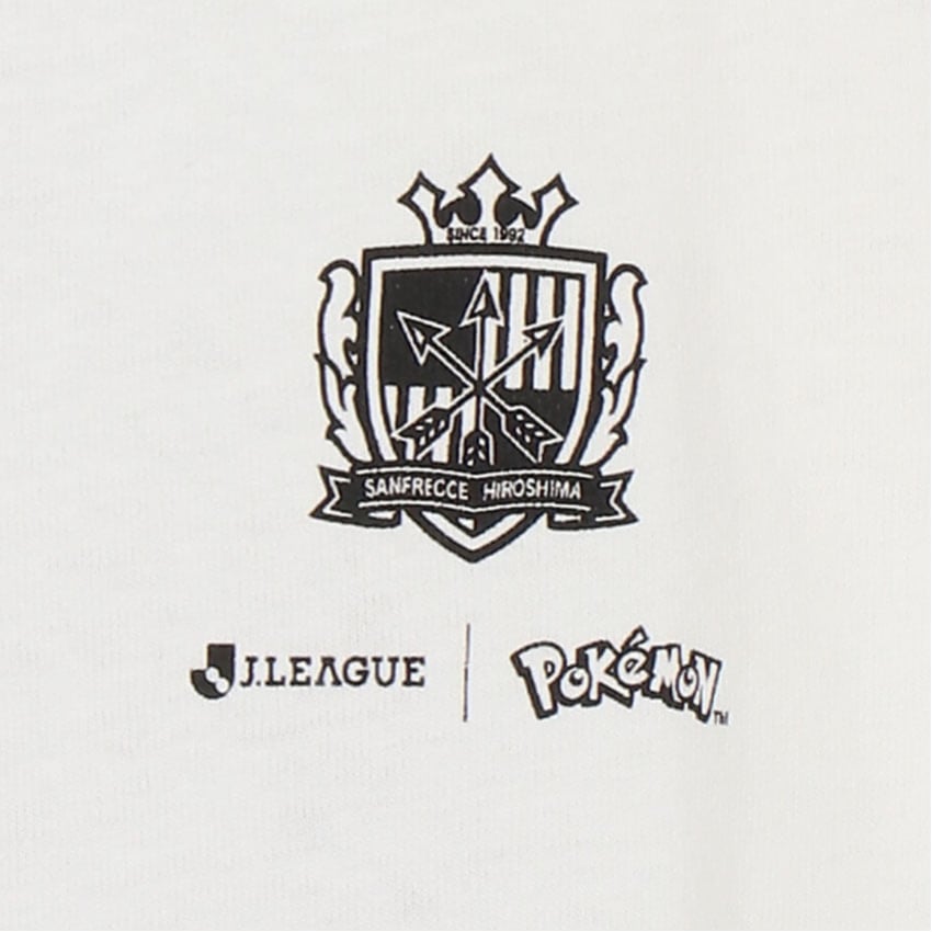 Pikachu T-Shirt White Kids Sanfrecce Hiroshima x Pokemon J.League | J.League Online Store