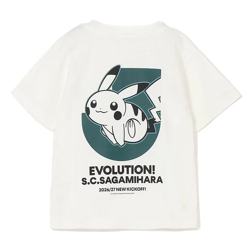 Pikachu T-Shirt White Kids SC Sagamihara x Pokemon J.League | J.League Online Store