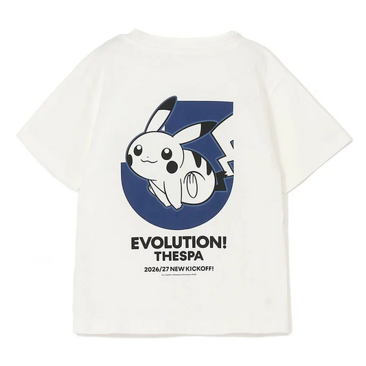 Pikachu T-Shirt White Kids Thespa Gunma x Pokemon J.League | J.League Online Store
