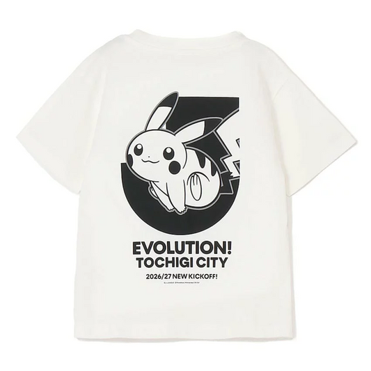 Pikachu T-Shirt White Kids Tochigi City x Pokemon J.League | J.League Online Store